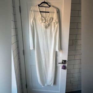 Maxi dress with Floral Appliqué